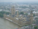 Pohled na Big Ben a the Houses of Parliament z London Eye