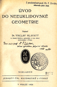 Geometrie V. Hlavatho